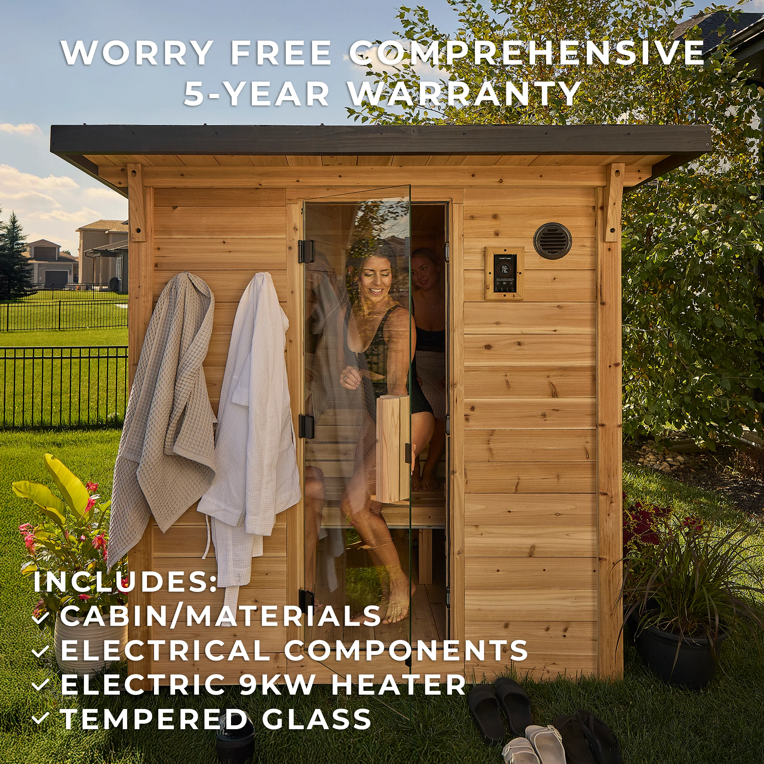 Henley Outdoor Cabin Sauna �?4-6 Person