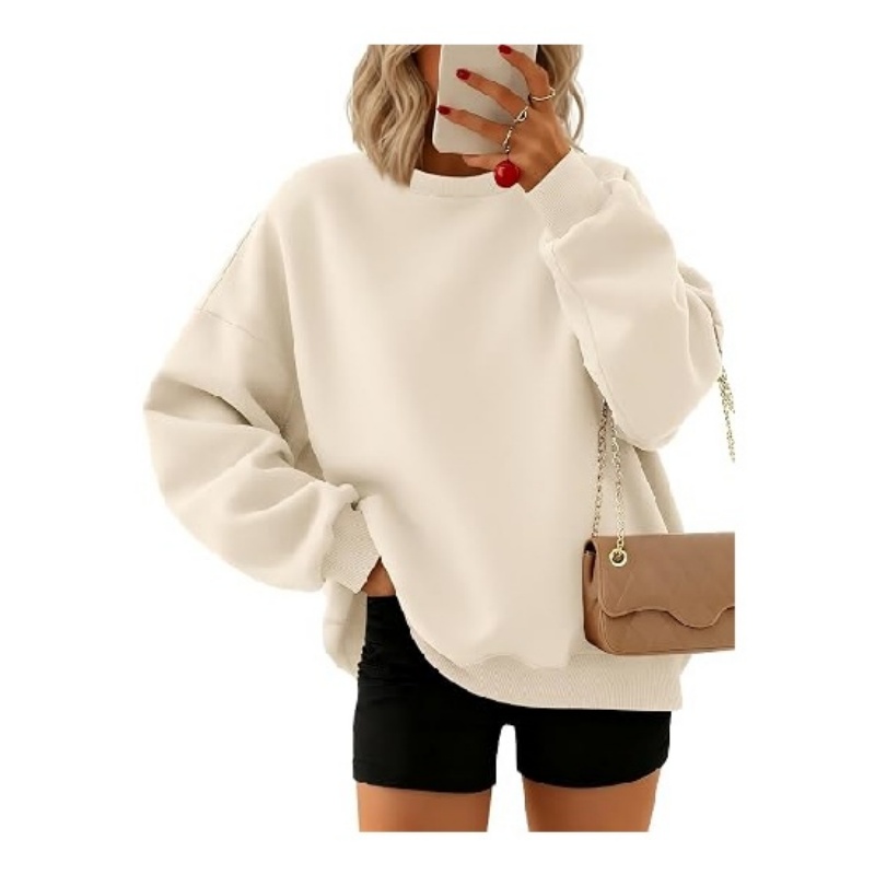 Oversized Sweatshirts pullover Crewneck Tops Fall Outfits 2026