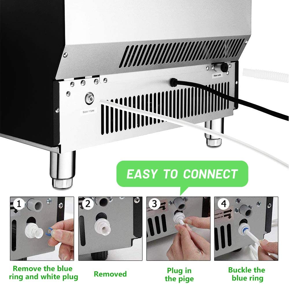 🔥clearance sale🔥 100LBS/200LBS/265LBS  Freestanding Commercial Ice Maker