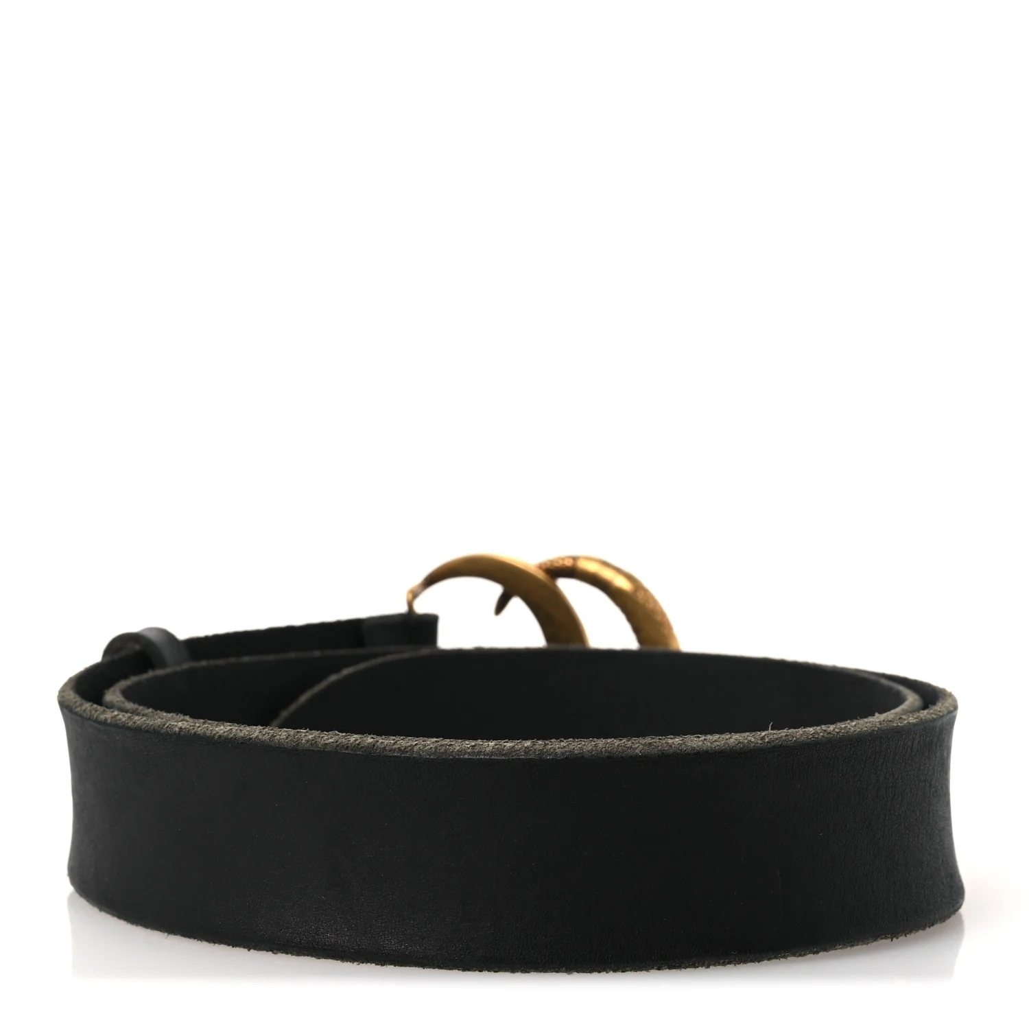 Faded Calfskin Snake Double G 40mm Belt 90 36 Black