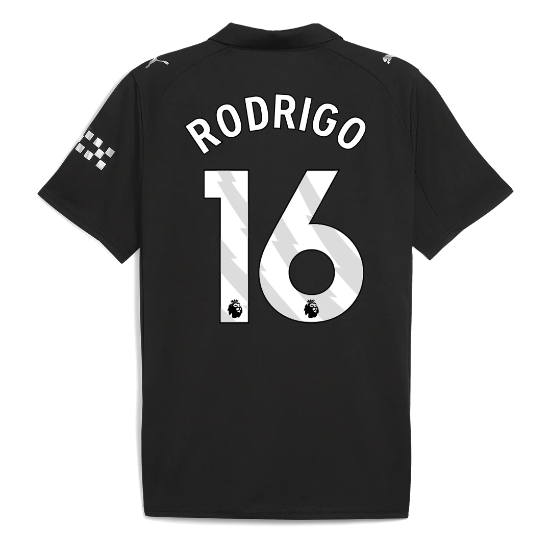 RODRIGO #16 Manchester City Away Soccer Jersey 2025/26