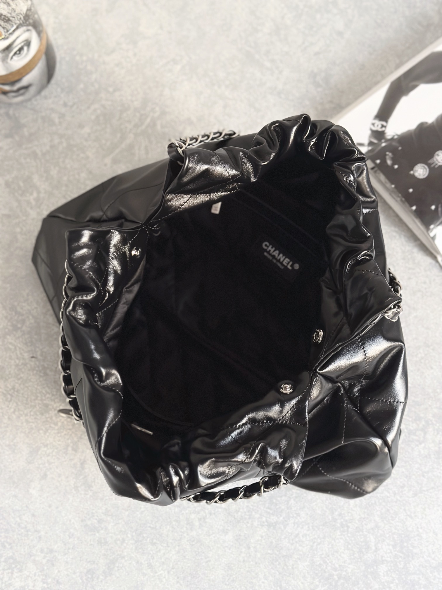 Chanel 22bag-sliver
