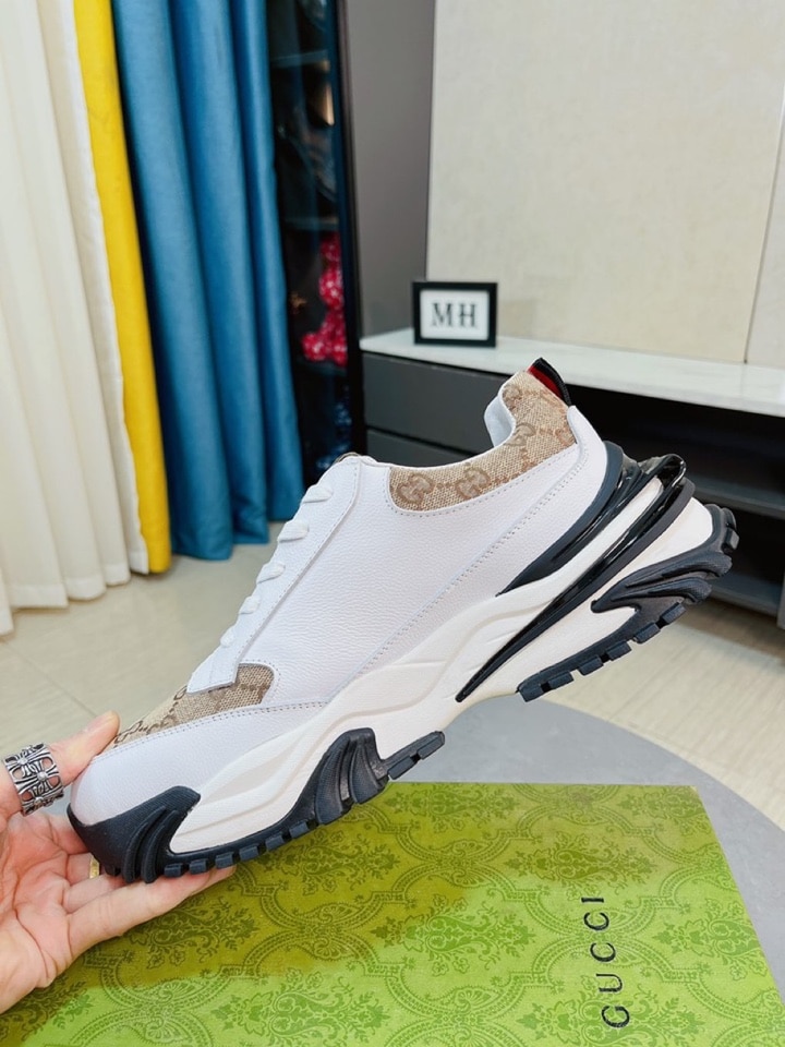 Gucci Gc Rhython Leather Sneaker White