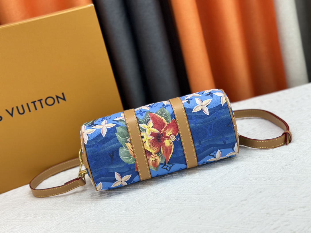 Louis Vuitton Keepall Bandouliere 25 Bright Blue 25Cm M24999