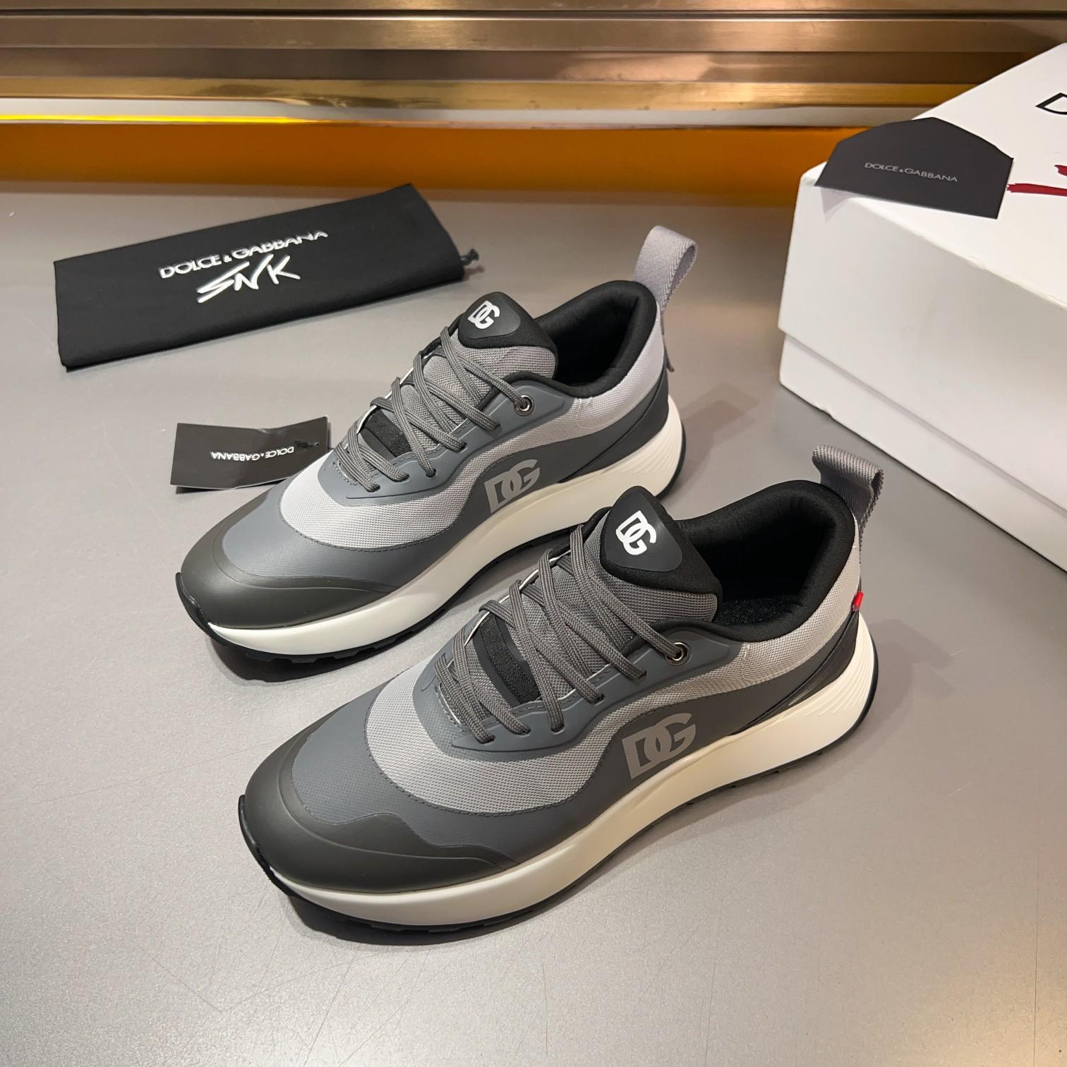DOLCE & GABBANA Mixed-material sneakers