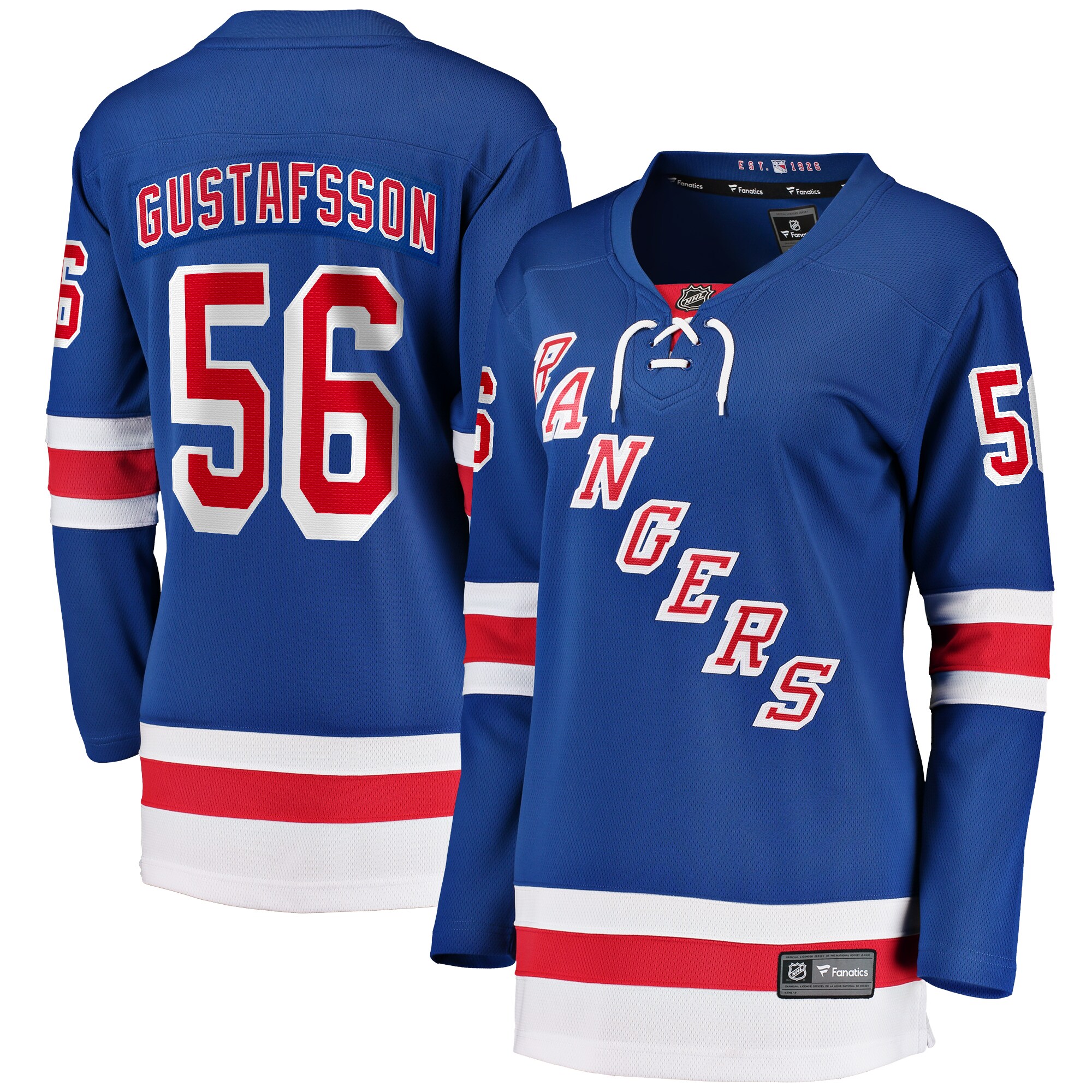 Erik Gustafsson New York Rangers Fanatics Women’s Home Breakaway Player Jersey – Blue