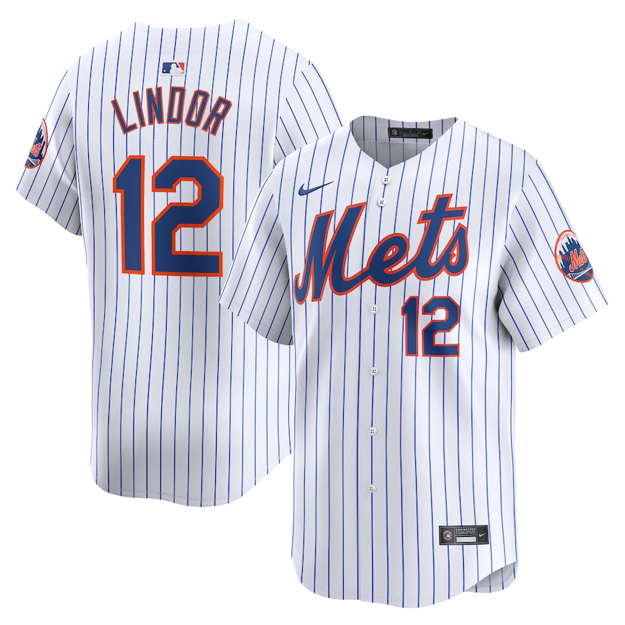 Francisco Lindor New York Mets Youth Home Limited Player Jersey White