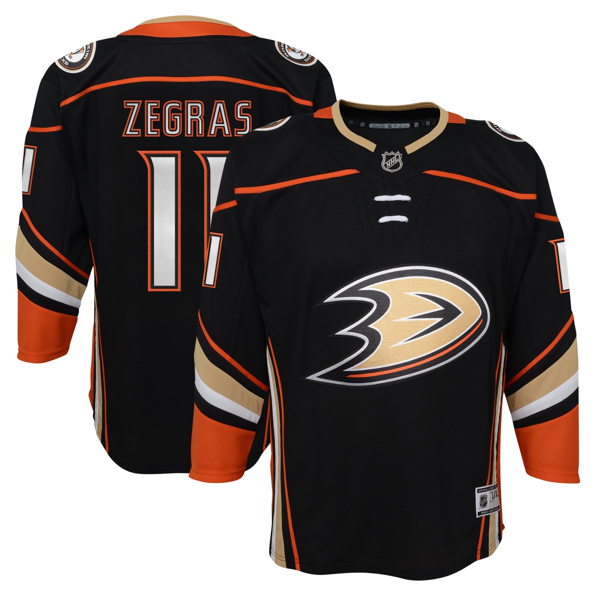 Trevor Zegras Anaheim Ducks Youth Home PremierÂ Player Jersey – Black