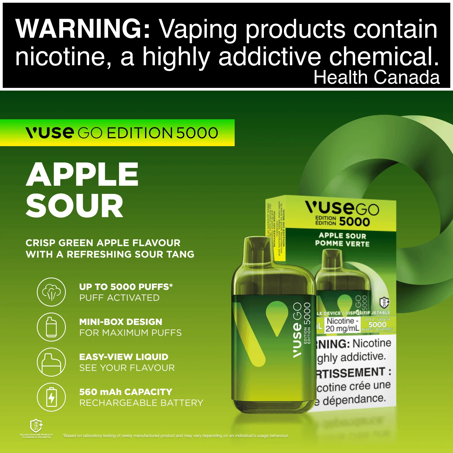 Vuse GO 5000 - Apple Sour