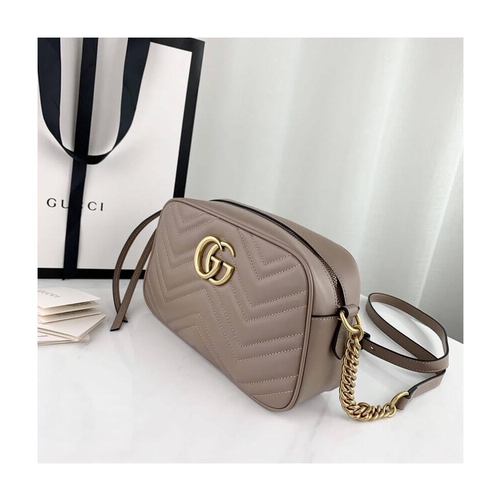 Gucci GG Marmont Small Shoulder Bag Dusty Pink