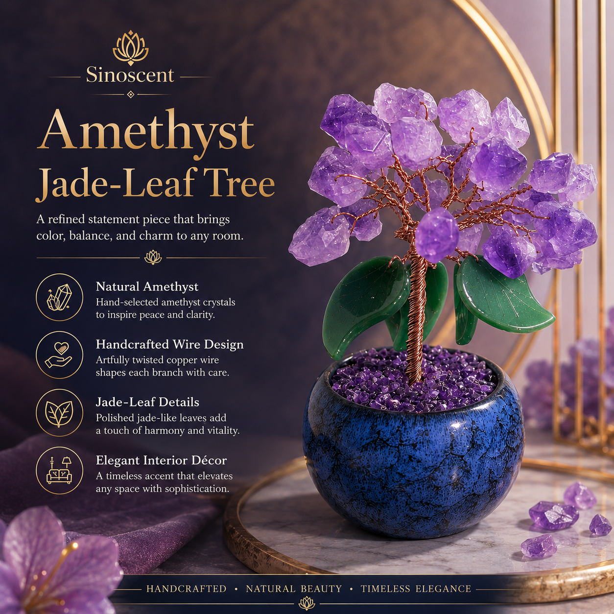 Amethyst Jade-Leaf Tree