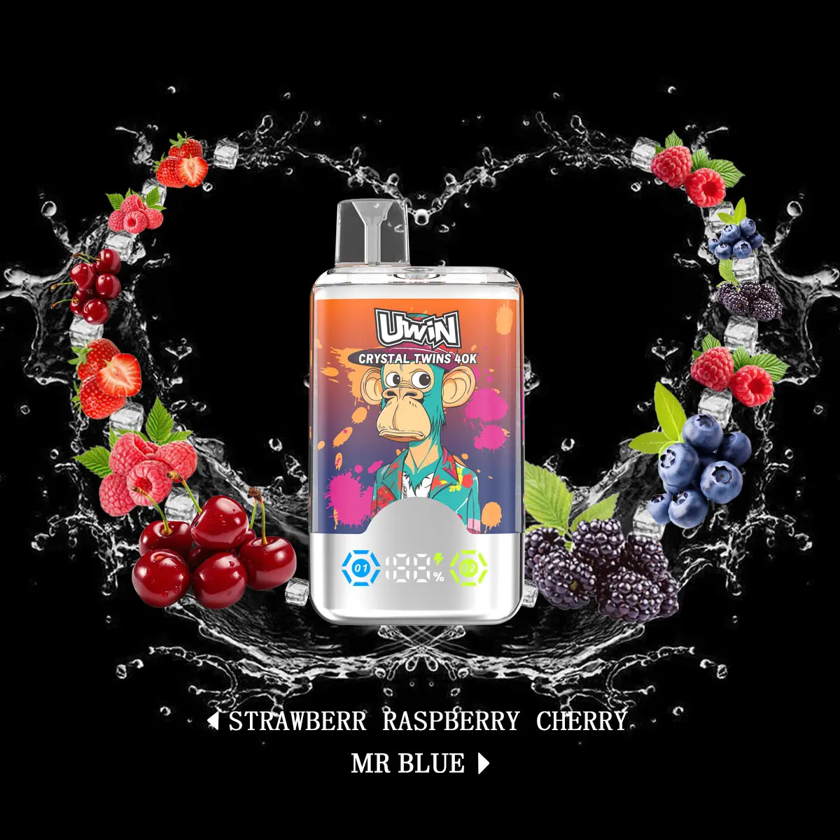 Uwin Twins Crystal 40K Disposable Vape(3 pieces)
