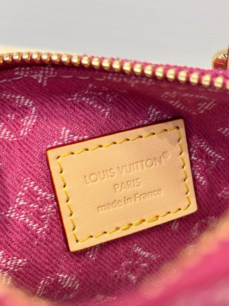 Louis Vuitton Nano Speedy Bag Fuchsia Denim 16cm M27603