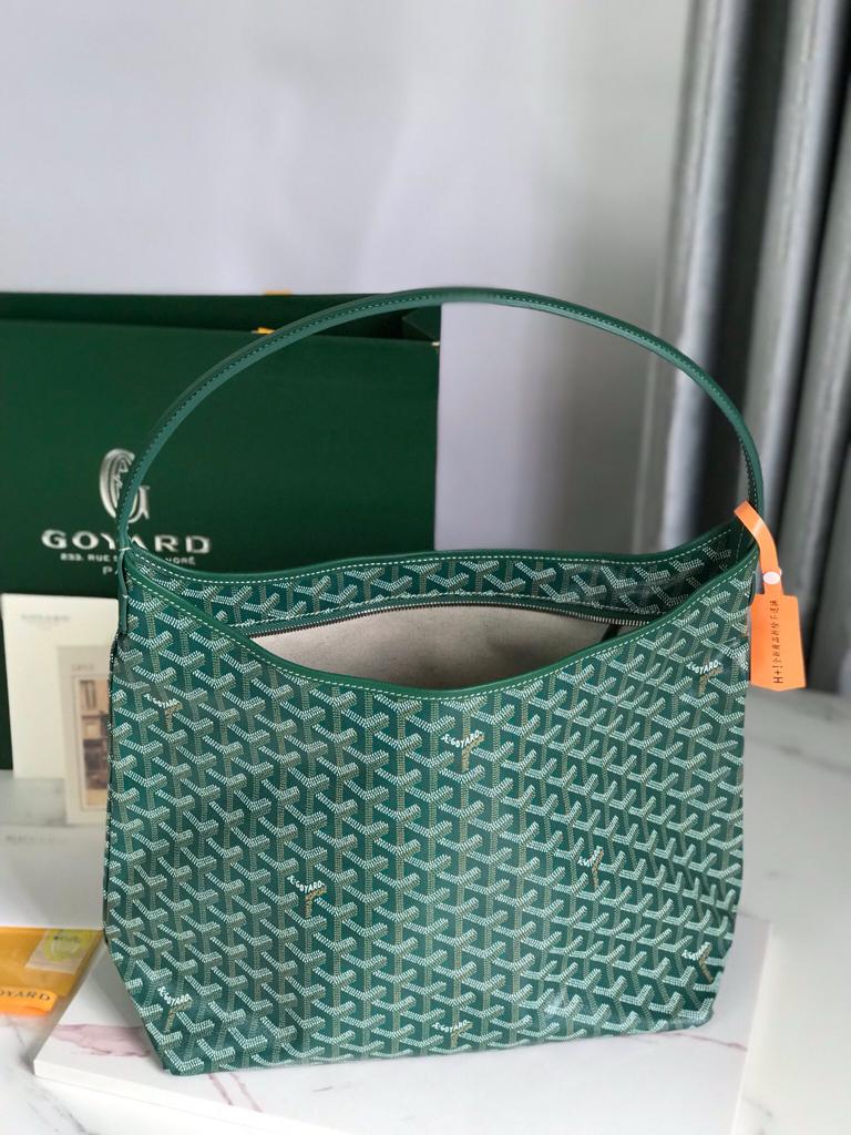 Goyard Hobo Boheme 42Cm Green Canvas