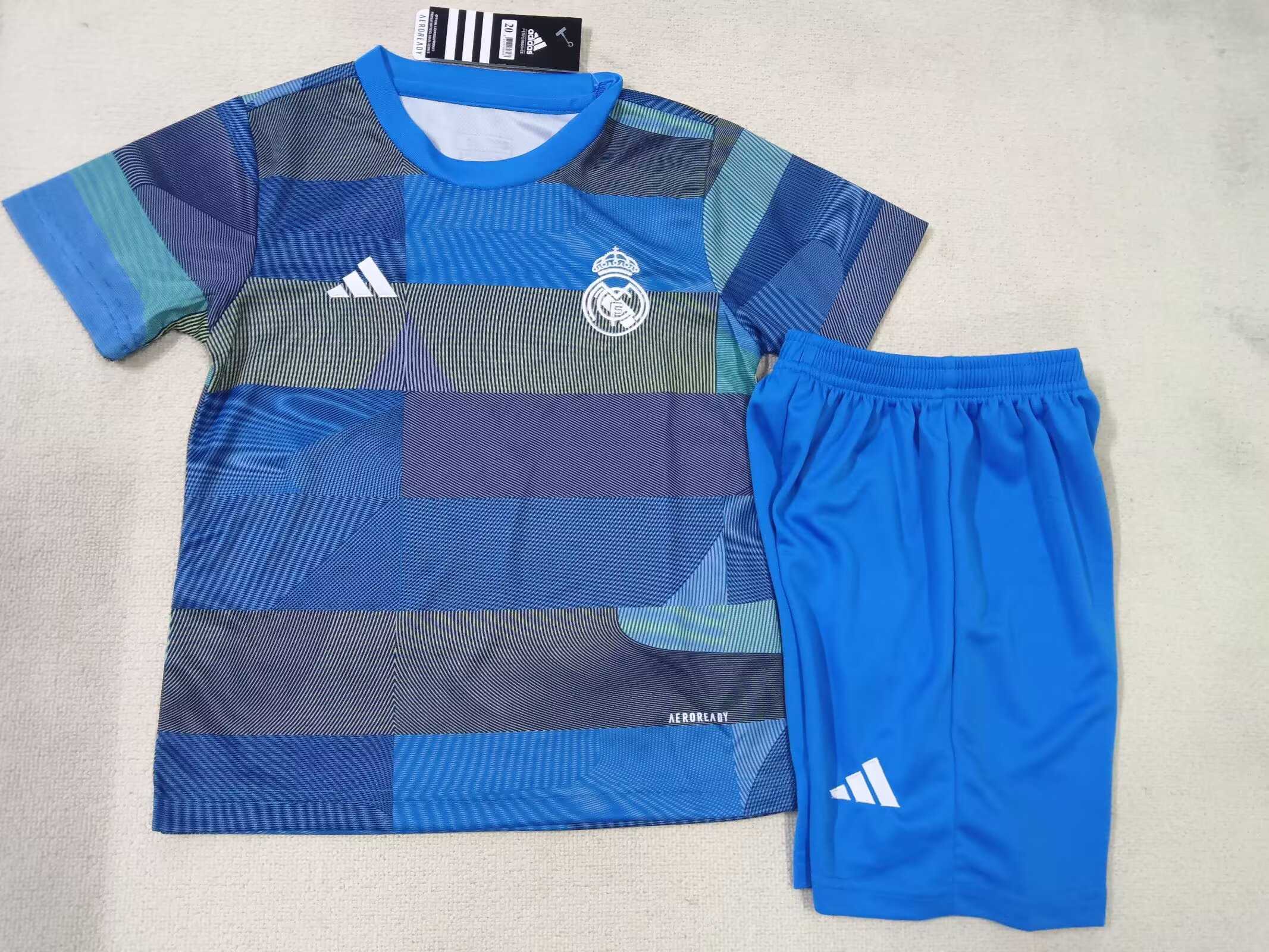 2025/2026 Kids Size Real Madrid Training Football Shirt 1:1 Thai Quality