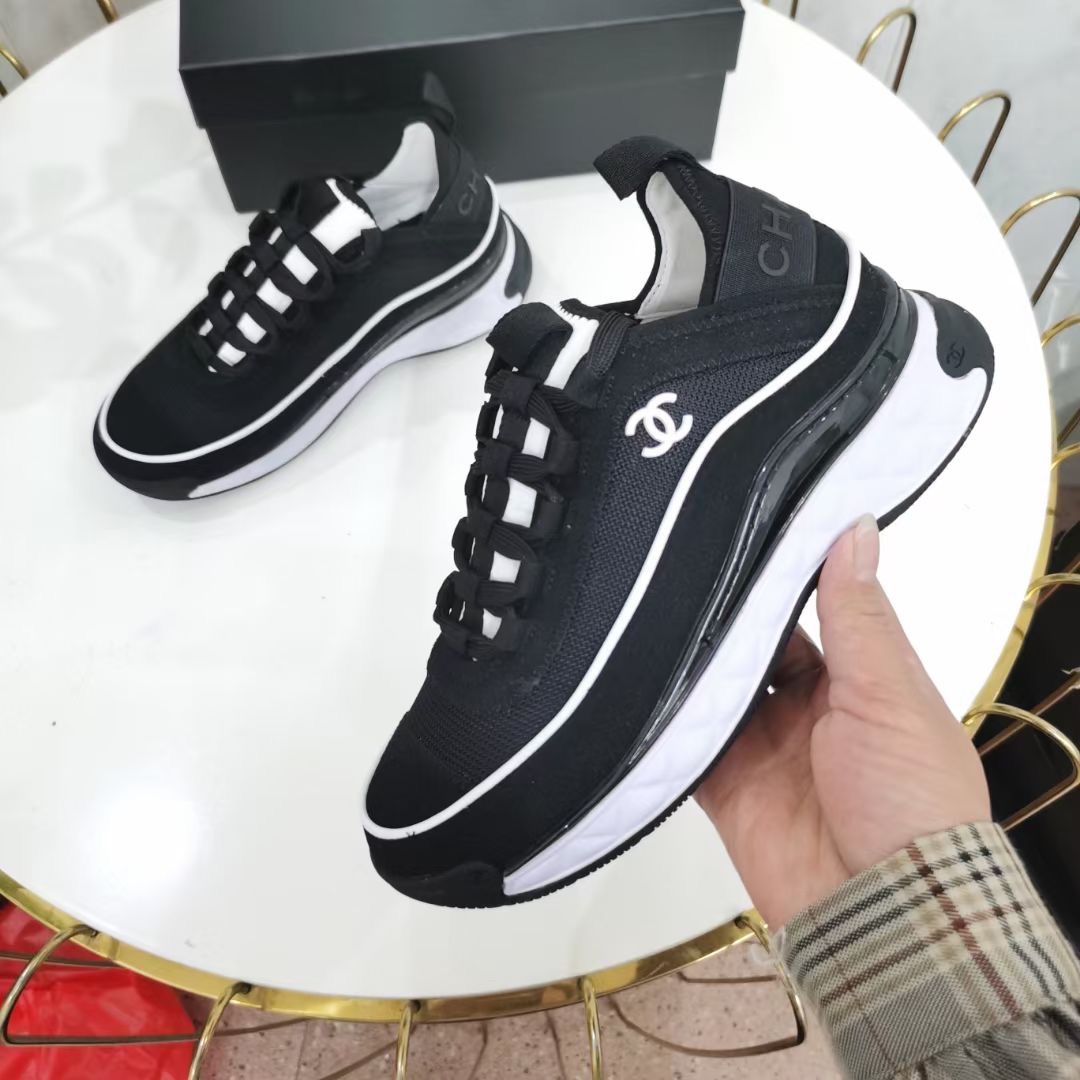 Chanel Women’S Suede Sneaker Black G39072 Y55826 K4284
