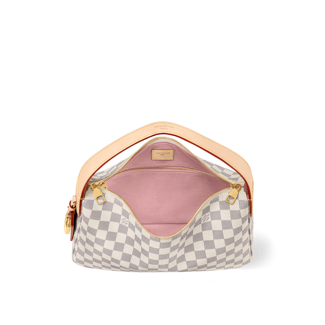 Louis Vuitton Slouchy PM Small Damier Azur Shoulder Bag 33cm/13in N00116