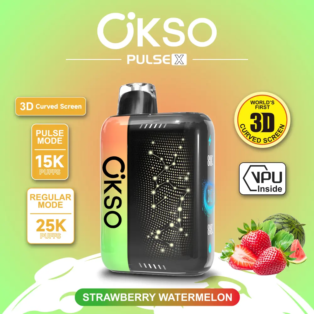 OKSO Pulse X 25000 25K Puffs Pulse/Regular Mode LED Display Disposable Vape