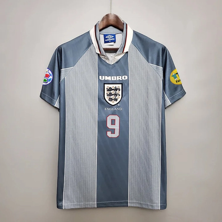 Retro 1996 England away SHEARER GASCOIGNE PEARCE Football jersey retro