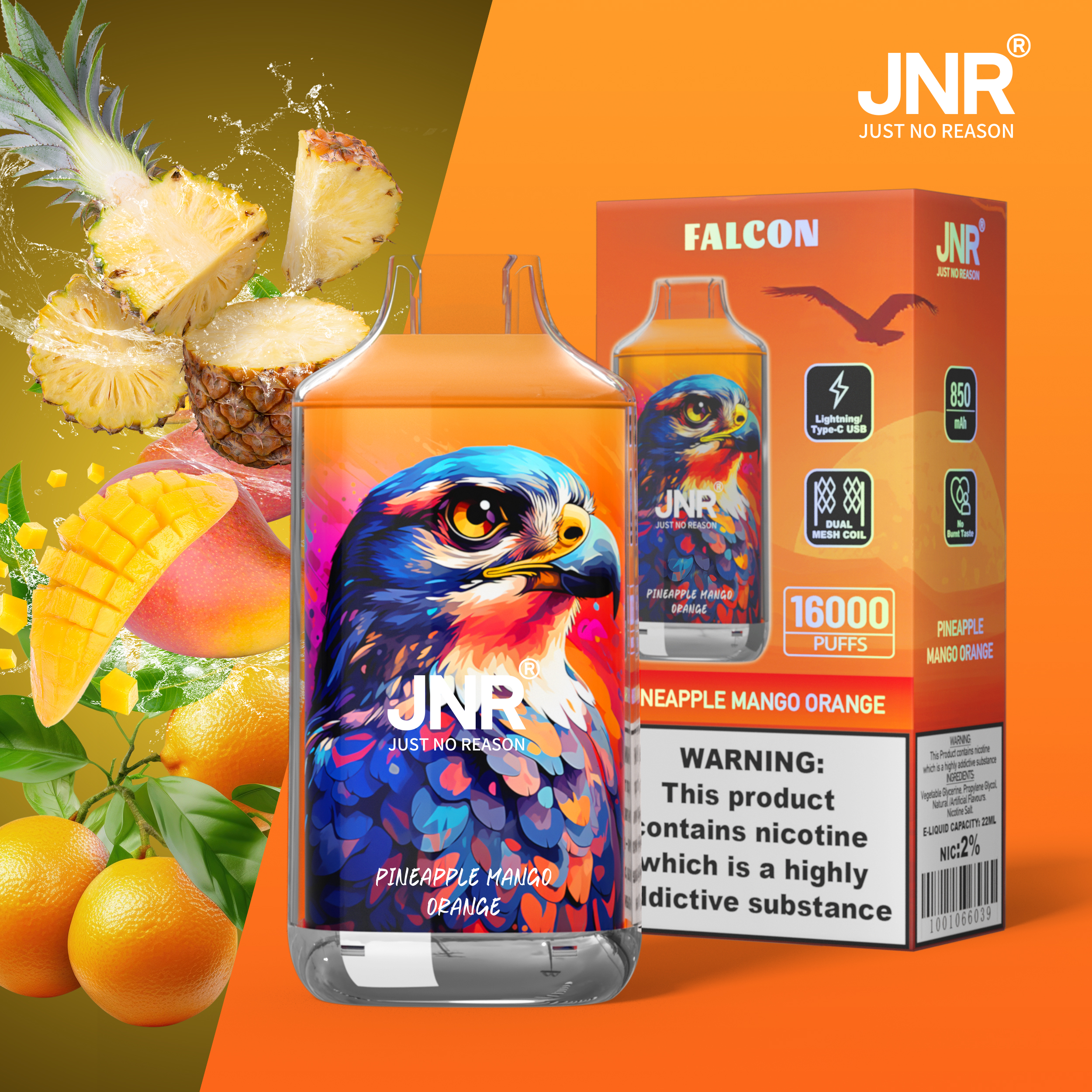 JNR Falcon 16000 Puffs Disposable Vape