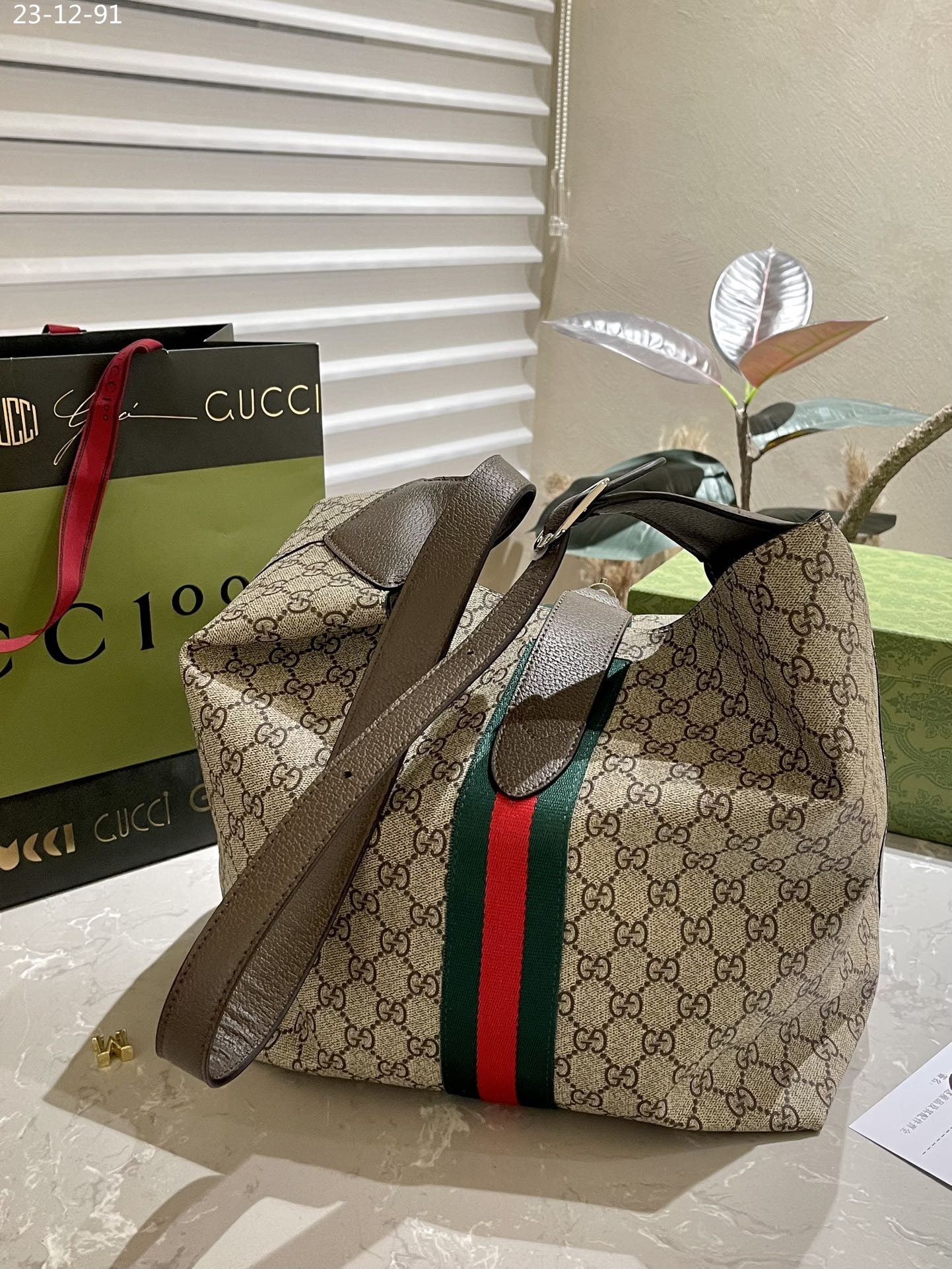 Gucci Jackie 1961 Medium Shoulder Bag Beige 35Cm 758684 Facip 8747