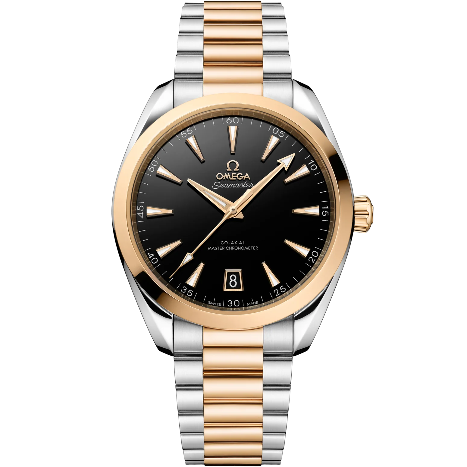 Omega Seamaster Aqua Terra 150M 41mm Black Dial Stainless Steel and Sedna™ 18k Yellow Gold Bracelet 220.20.41.21.01.001
