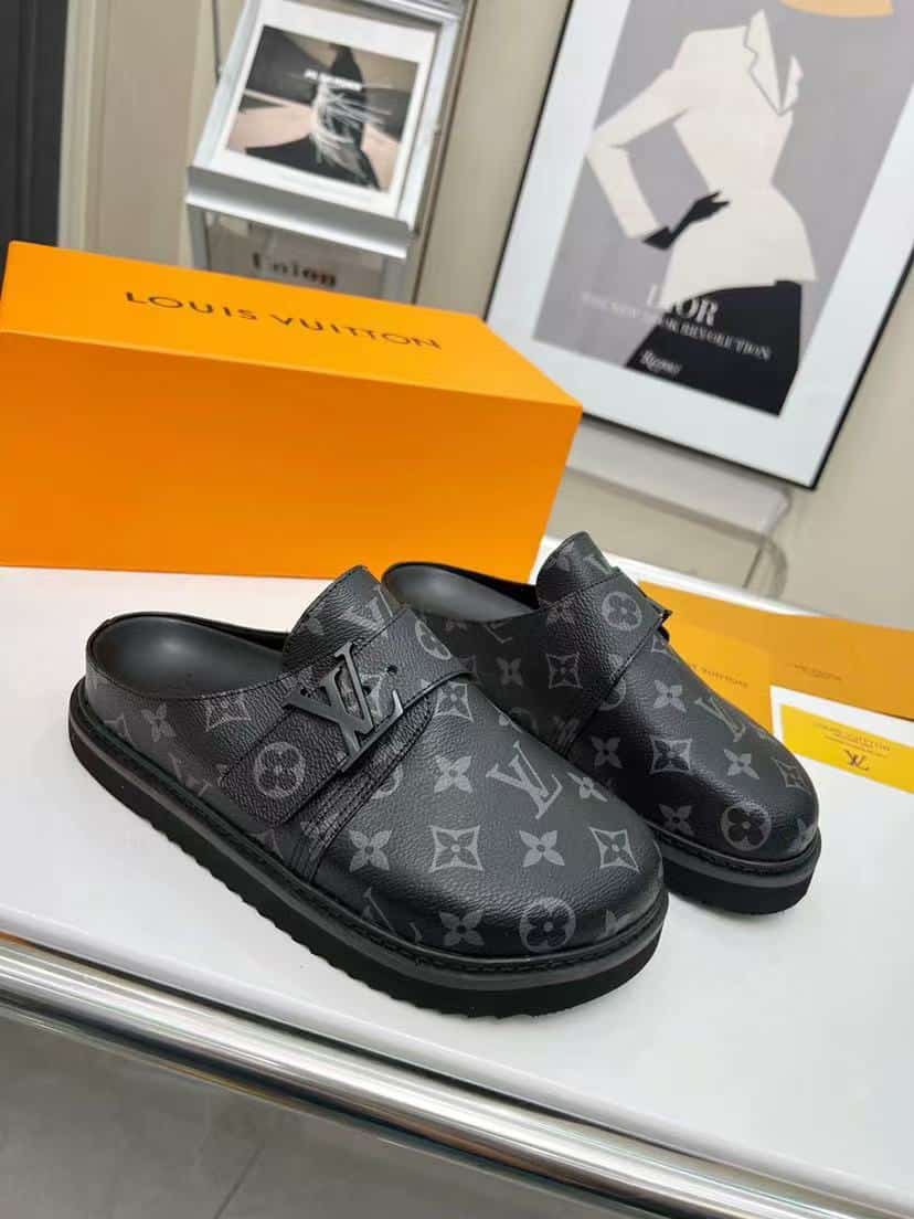 Louis Vuitton Lv Easy Mule Monogram Eclipse 1A8Wir