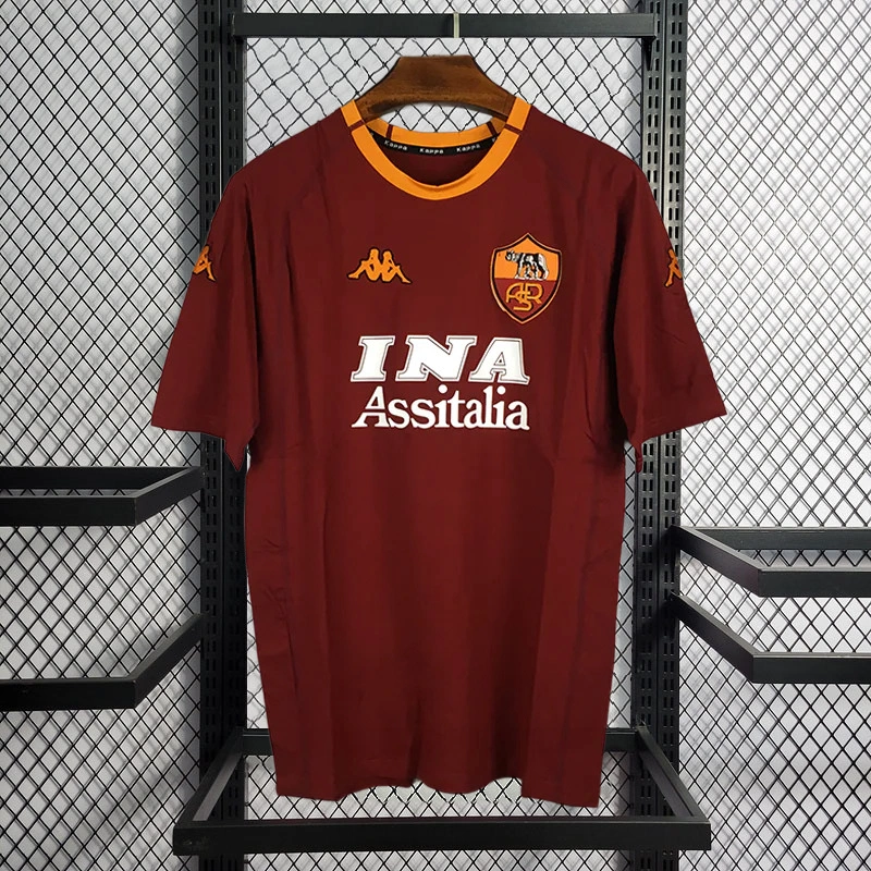 Retro 2000-01 AS Roma Home Football jersey retro