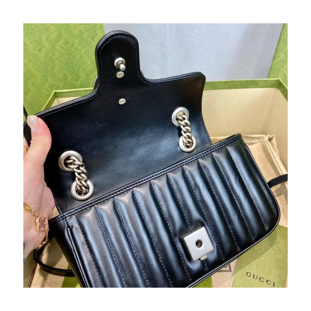 Gucci GG Marmont Mini Shoulder Bag Black