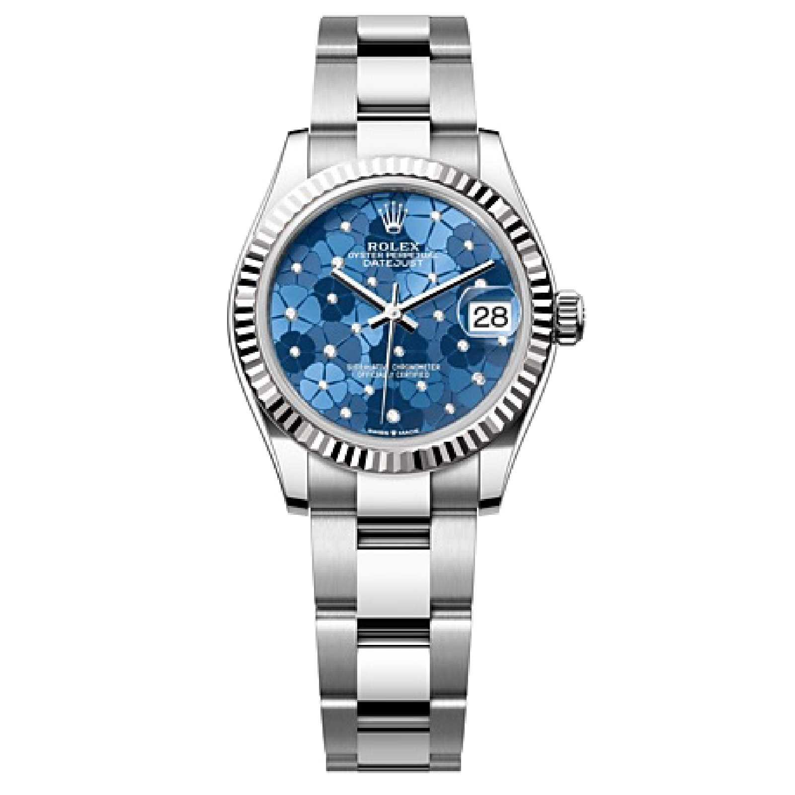 Rolex DATEJUST Oyster, 31 mm, Oystersteel and white gold M278274-0035