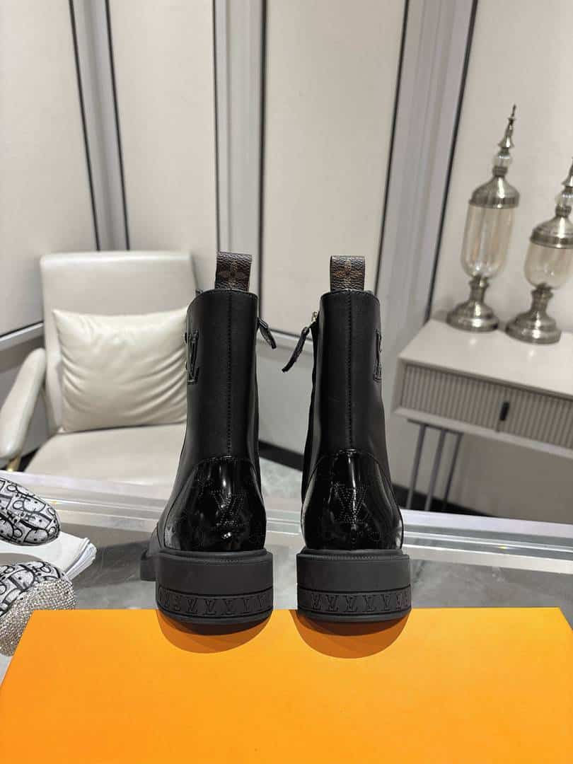 Louis Vuitton Citizen Flat Ranger Boot Leather Black