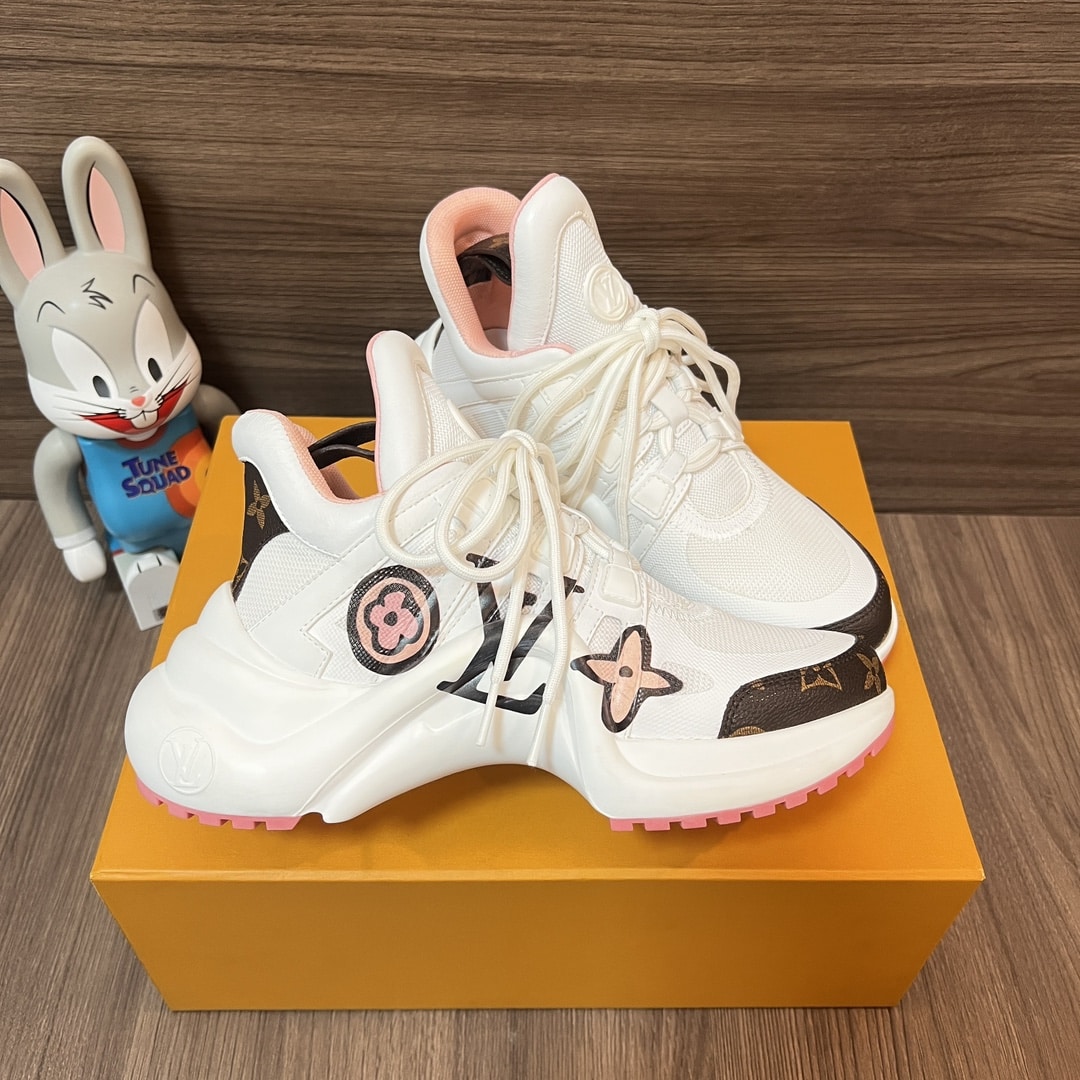 Louis Vuitton Lv Monogram Chunky Sneakers White
