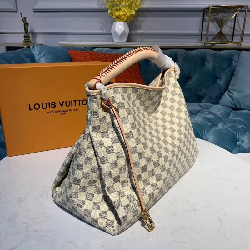 Louis Vuitton Graceful MM 41cm/16.1in Damier Azur Canvas N44044 – Women