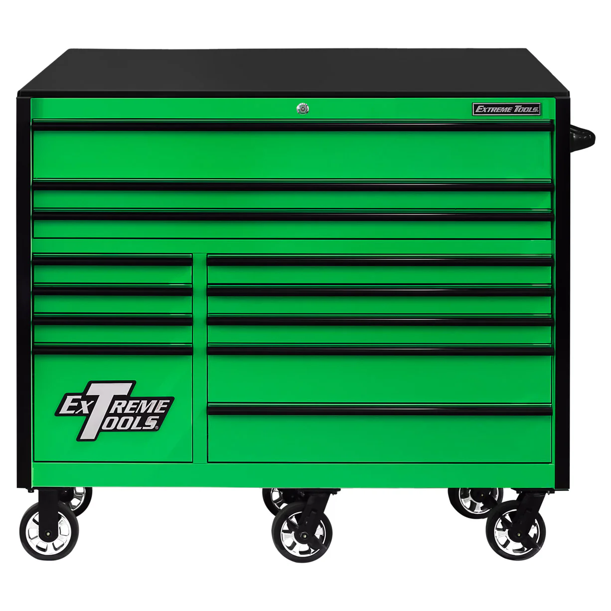 Extreme Tools RX Series 55” 12 Drawer Roller Cabinet with 150 lbs. Slides