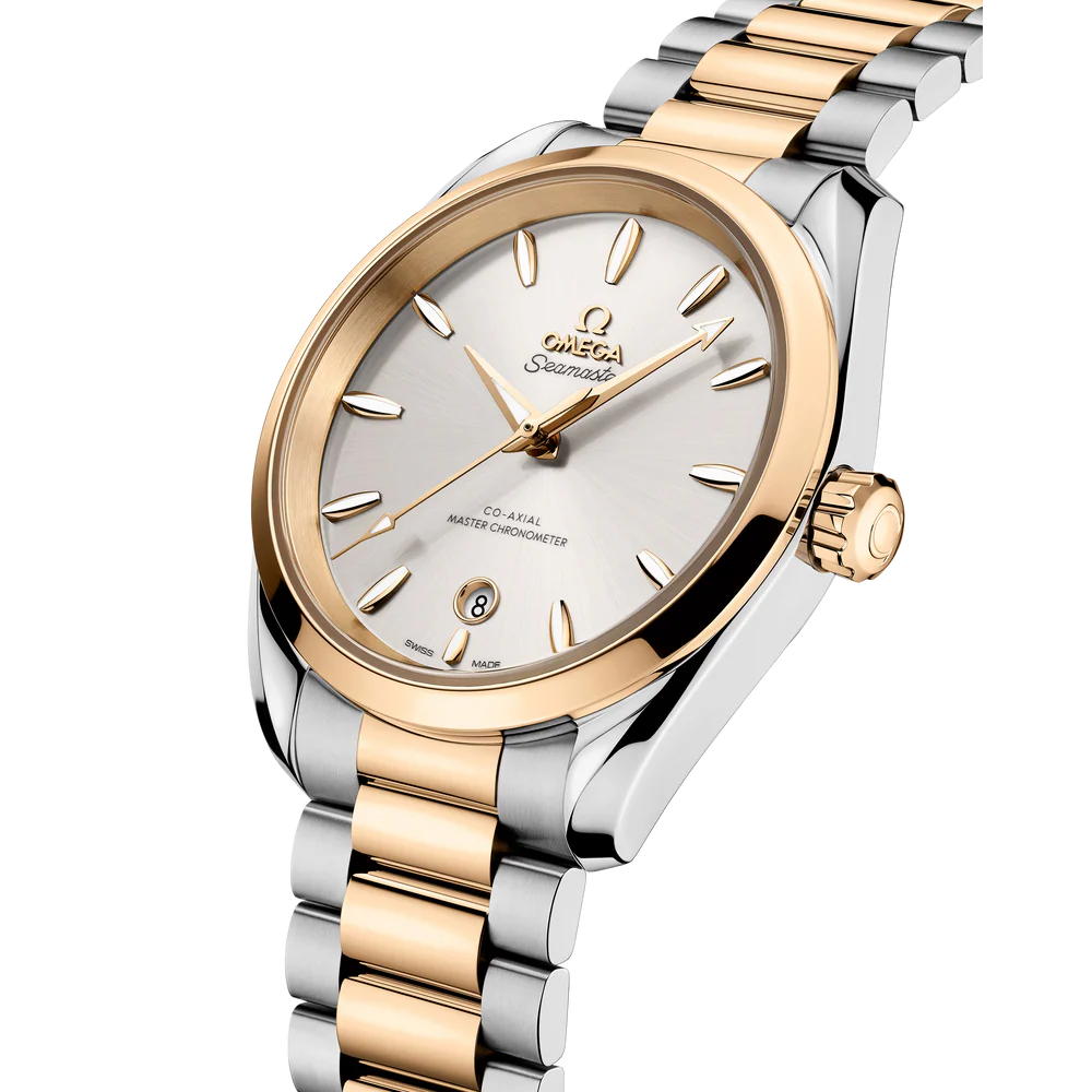 OMEGA Seamaster Aqua Terra 41 mm Atlantic blue Dial Stainless Steel and Sedna™ 18k Yellow Gold Bracelet 220.20.38.20.02.002