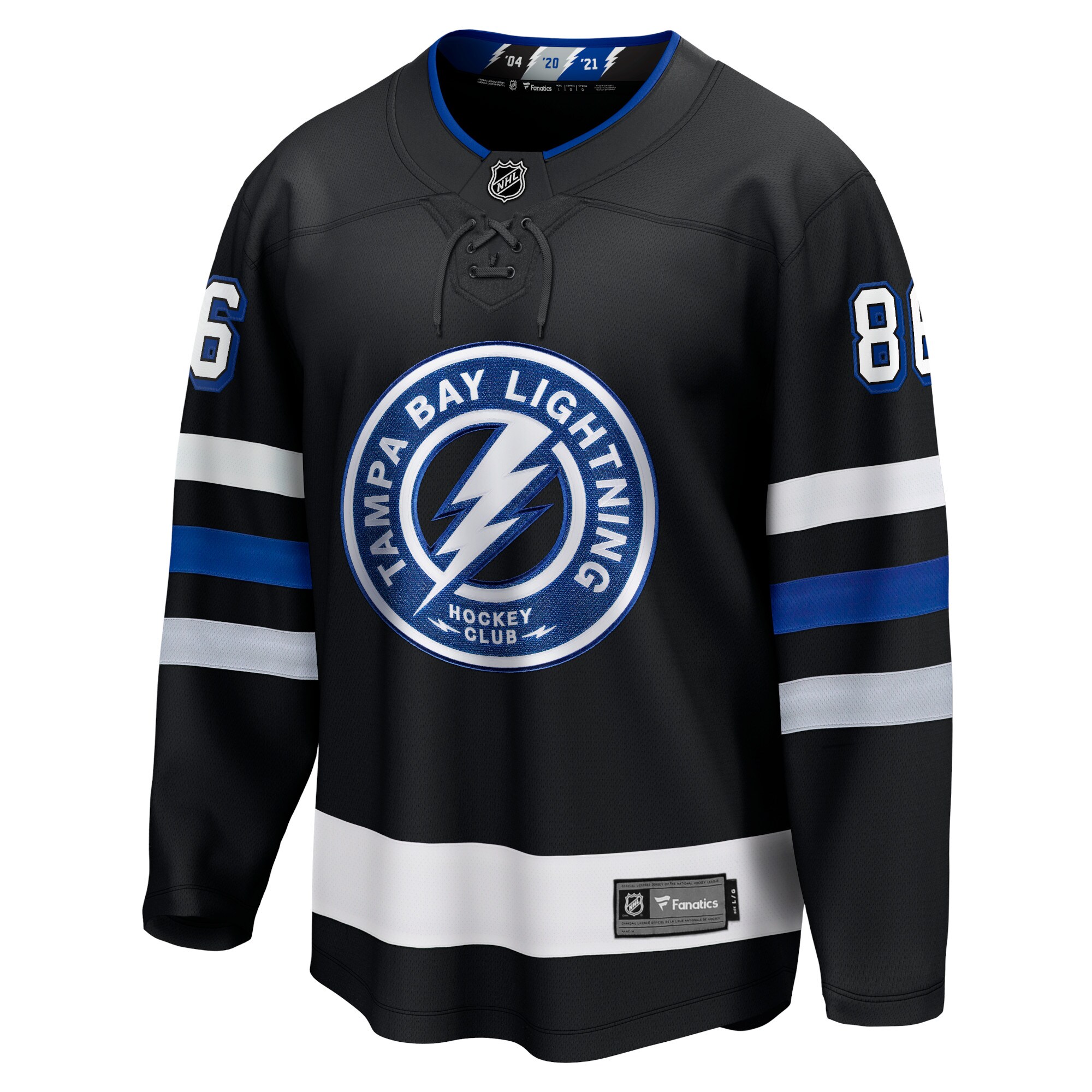 Nikita Kucherov Tampa Bay Lightning Fanatics Alternate Premier Breakaway Player Jersey – Black