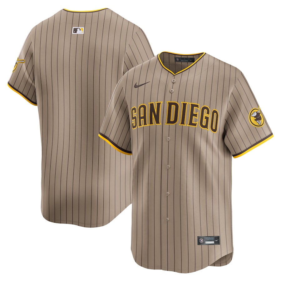 San Diego Padres Alternate Limited Jersey  Khaki