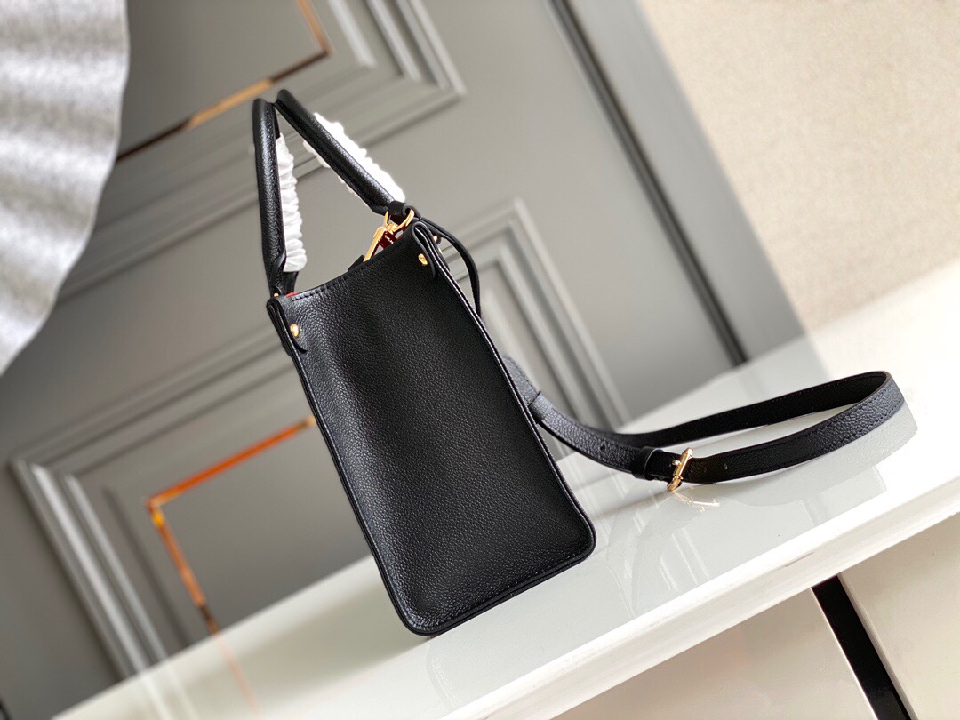 Louis Vuitton Sac À Main On The Go Pm Noir Beige M45659 25cm