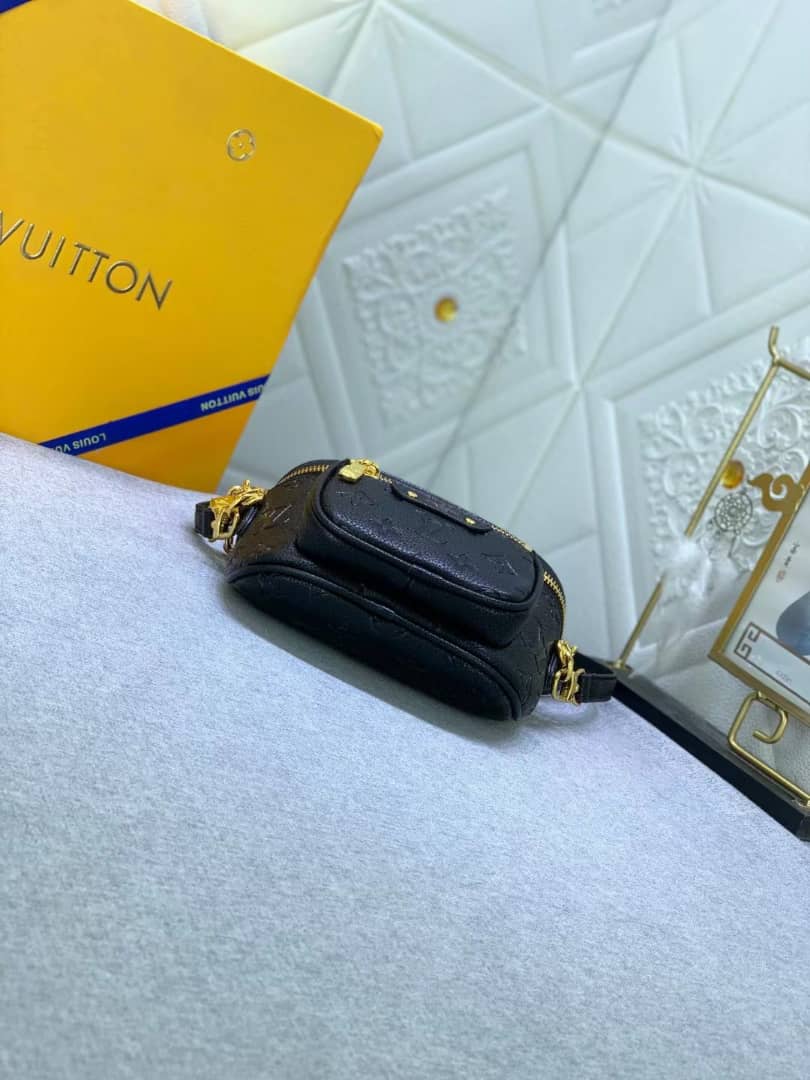 Louis Vuitton Mini Bumbag Black Monogram Empreinte 17Cm M46917