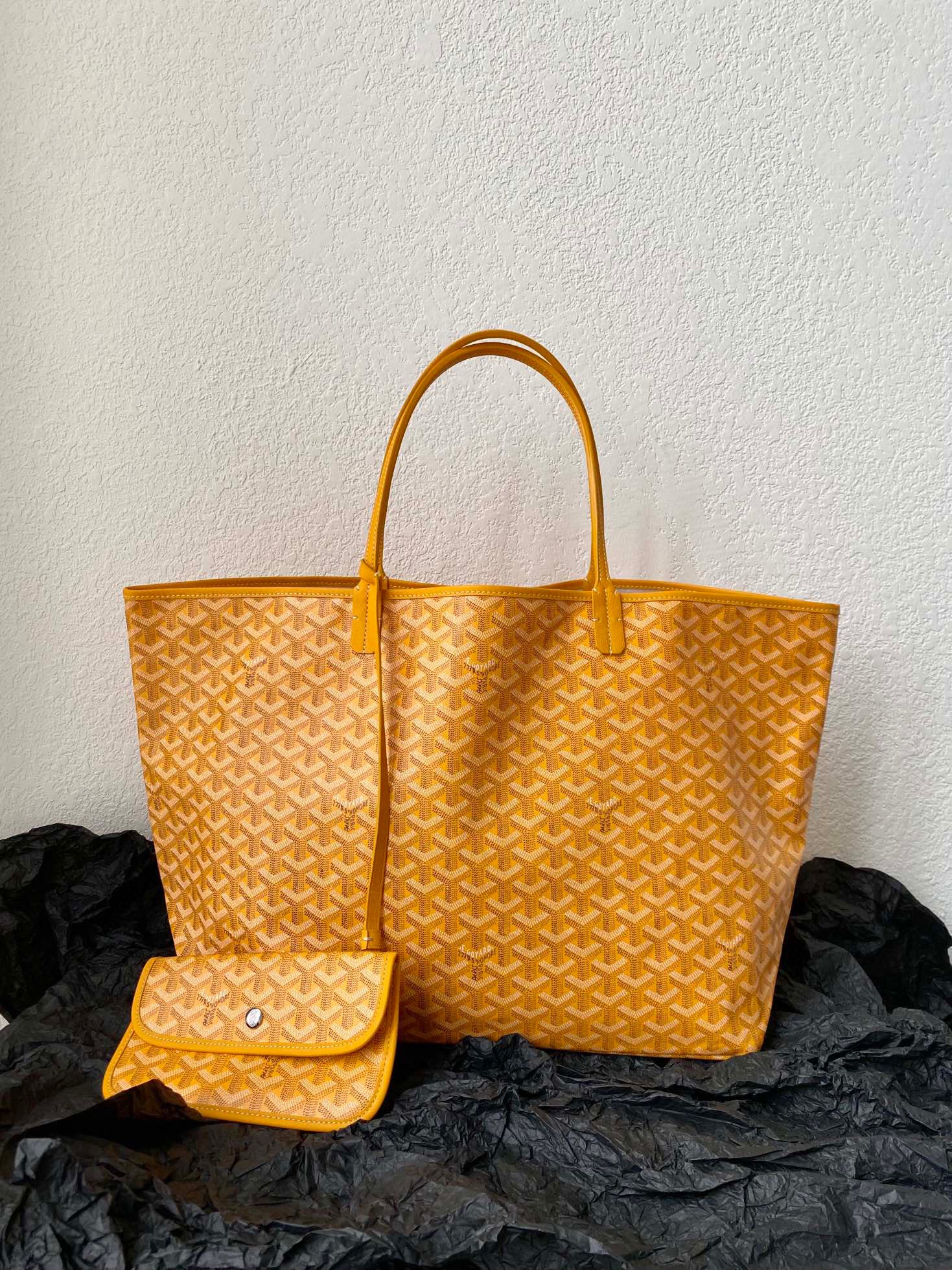 Goyard Saint Louis Gm 40Cm Yellow Canvas