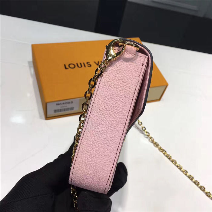 Louis Vuitton F Licie Pochette Rose Pink 21cm/8.3in