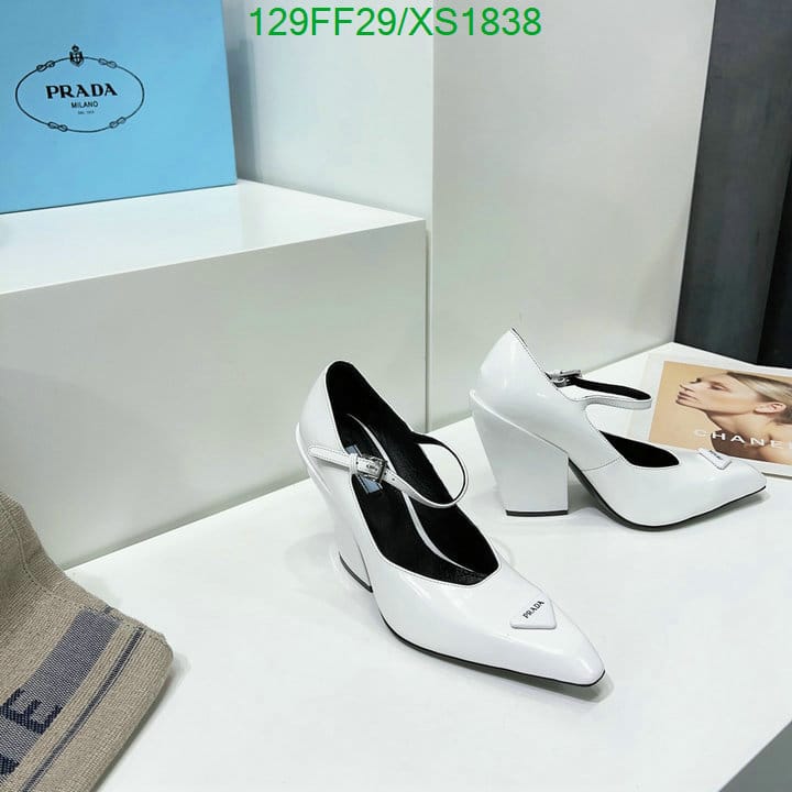 Prada Modellerie Leather Mary Jane Pumps In Nero White