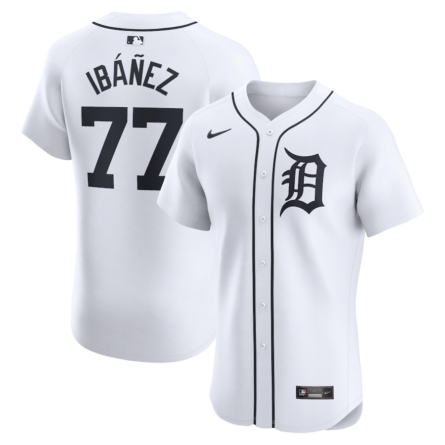 Andy Ibanez Detroit Tigers Home Elite Player Jersey White