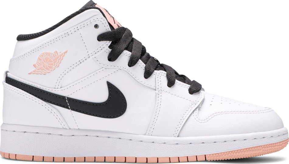 Air Jordan 1 Mid GS White Arctic Orange 554725-180