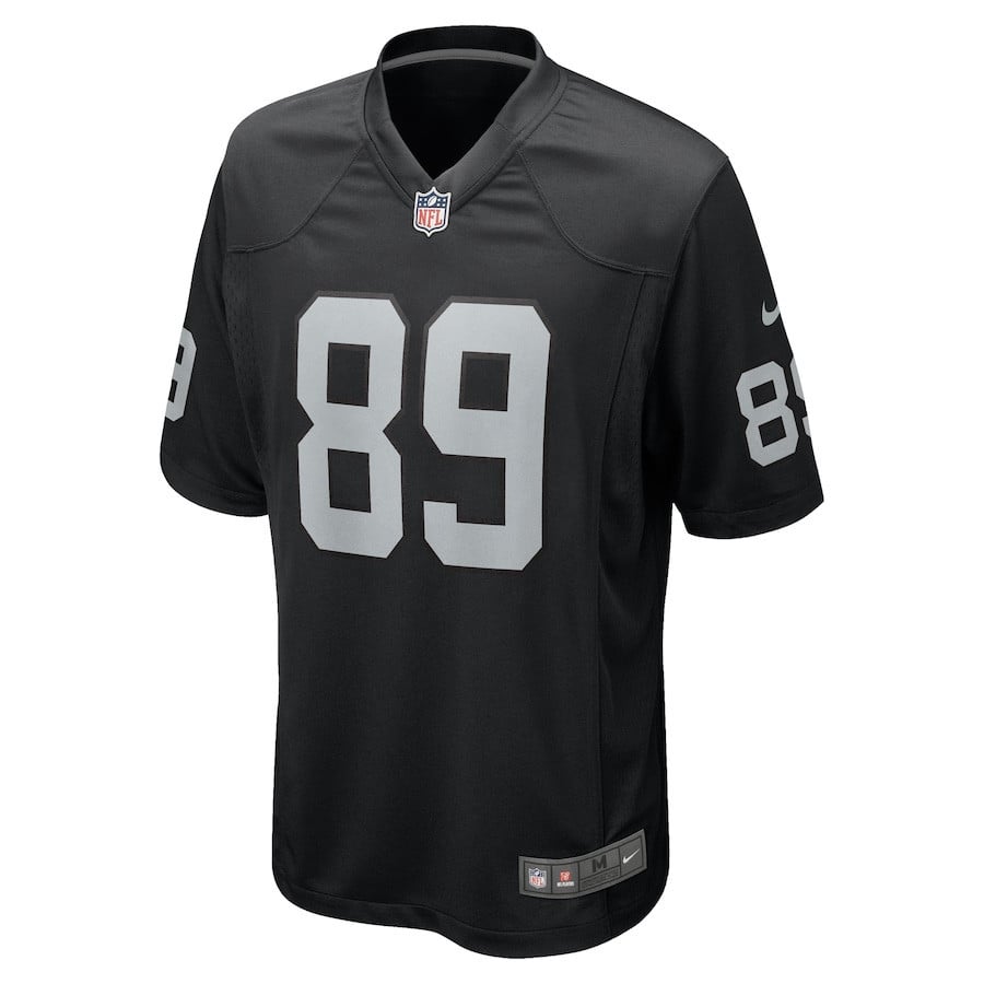 Brock Bowers 89 Las Vegas Raiders Team Game Men Jersey - Black