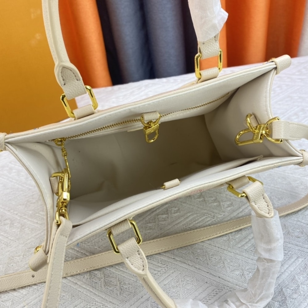 Louis Vuitton Onthego PM Monogram Pattern Beige 25Cm M46629