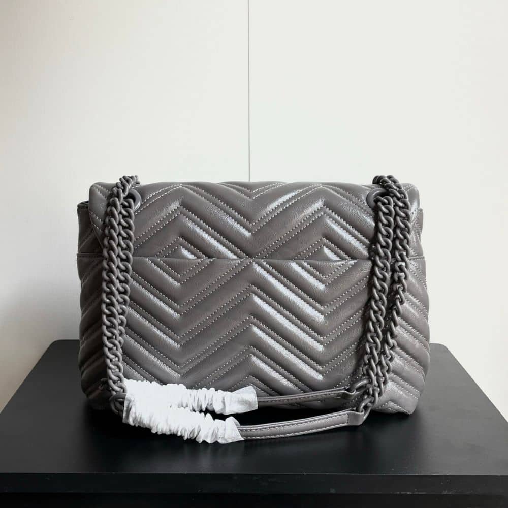 Gucci Marmont Medium Shoulder Bag Gray 31Cm