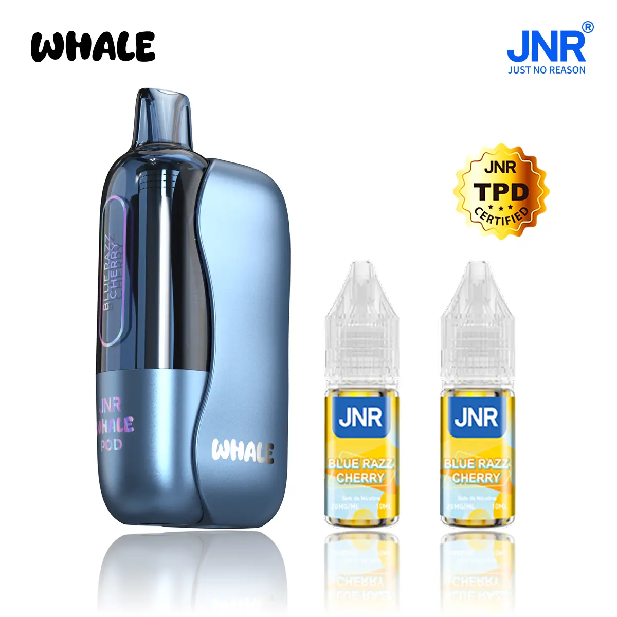 JNR Whale 38K Puffs - Kit Pod Pré-rempli et Rechargeable