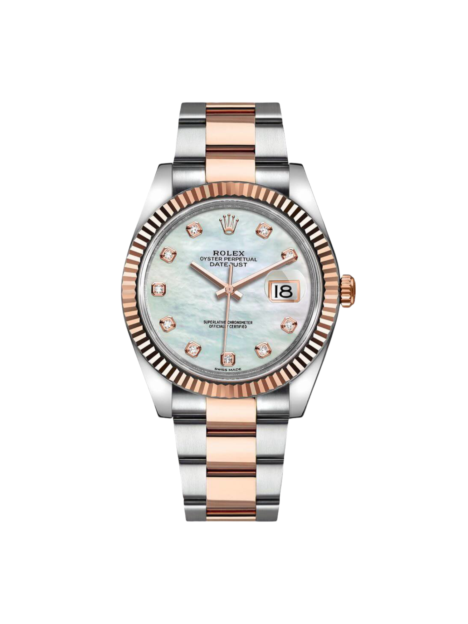 Rolex Datejust 41mm 126331 MOP Diamond Jubilee Steel and Rose Gold Watch