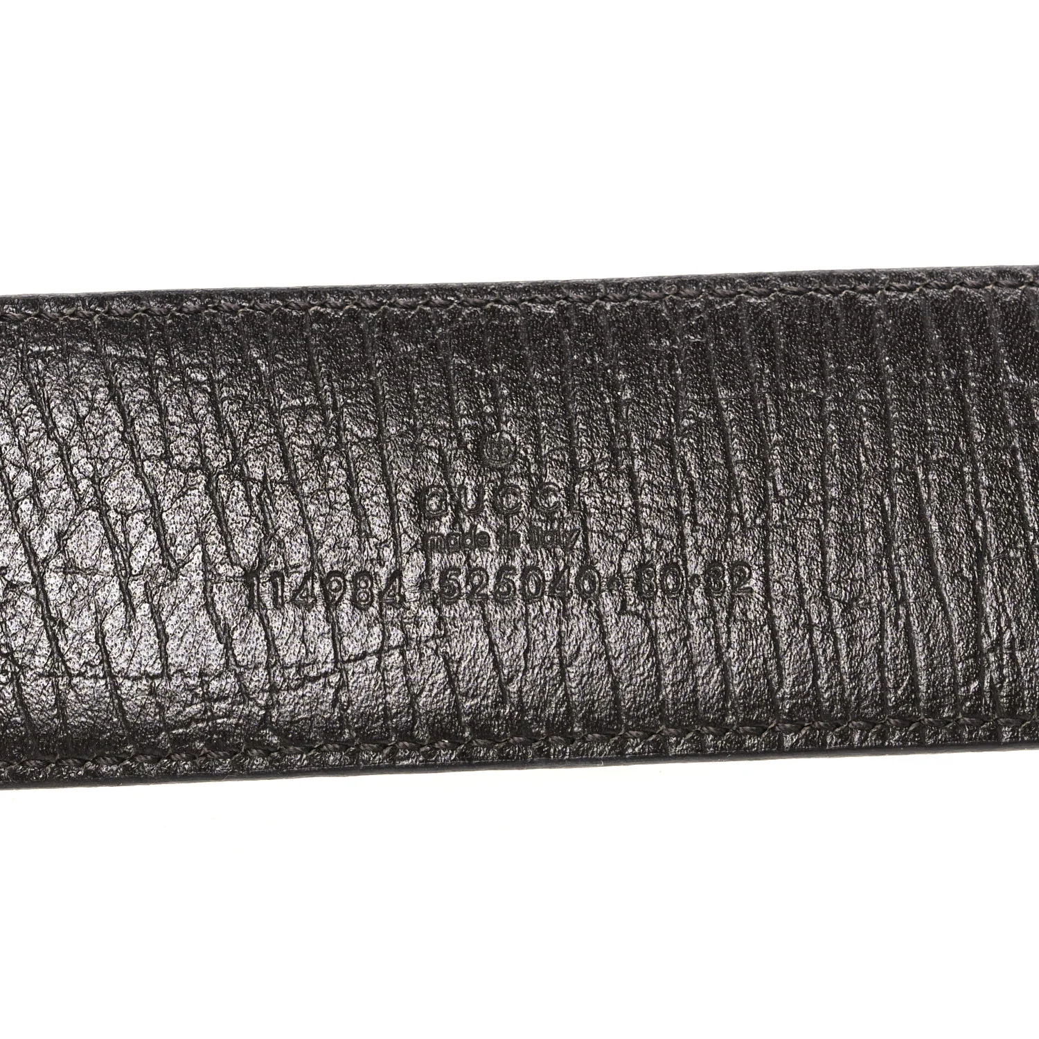 GG Supreme Monogram Calfskin Double G 80 32 Belt Beige Ebony New Acero